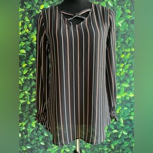 MAURICES LONG SLEEVE TUNIC BLOUSE